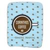 ABC General Hospital Corinthos Coffee Beans Sherpa Blanket - Officially Licensed - Blue, 50" x 60" view 1