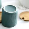 Cabilock Ceramic Set Spice Jar Containers Kitchen Seasoning Storage Easy to Assemble Rustic Decor view 4