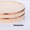 AIZYR 12 Size Japanese Wooden Rice Mixing Bowl with Copper Banding, Hangiri Sushi Oke Rice Mixing Tub Home Kitchen Serving Tool,33x7.5cm view 4