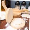 Cabilock Dumpling Skin Maker 8.66X5.90 Inch Wooden Dough Pressing Tool for Easy Homemade Dumpling Wrappers and Pastry Dough Kitchen Press for Making and Biscuit Shaping view 4