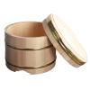 AIZYR Wooden Sushi Rice Bowl with Lid, Hangiri Sushi Oke Sushi Rice Mixing Tub Sushi Accessory for Restaurant Home Kitchen,33cm view 1