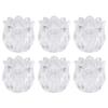 6pcs Glass Candle Cup Dining Table Decor Dining Room Table Decor Wedding ation Tealight Holder Wedding Home Ative Candle Cup Container Display view 1
