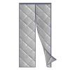 TYCIA Warm Windproof Door Curtain 31x79Inch, Heavy Duty Dustproof Door Curtains Thermal with Tape Magnetic Closure, Mute, No Gap, for Air Conditioner Heater Room/Kitchen. - Gray A view 1