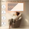 Wall Mounted Infrared Heater 24 x 47 in - Energy Saving Electric Heaters for Indoor Use up to 100 sq.ft., Silent Space Heater, Far Infrared, Plug-in Radiant Panel Heater White 700W, WarmlyYours view 2