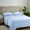 Carressa Linen California King Egyptian Cotton Sheet Sets - 600 Thread Count Cal King Cotton Sheet Set (4 PC, Sky Blue), Extra Soft, Cooling, 16" Deep Pocket Sateen Weave Luxury Hotel Bed Sheets Set view 1