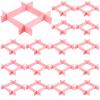 ZOENHOU 60 PCS DIY Drawer Divider Organizers, Pink Grid Drawer Dividers, Adjustable Premium Plastic Organizers for Makeup Drawers Desktop Kitchen Drawer Organizers and Storage, 12.6 x 2.76 Inch view 1