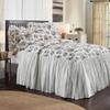 VHC Brands Annie Portabella Floral Twin Ruffled Coverlet 76x39+27 view 1