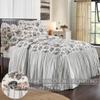 VHC Brands Annie Portabella Floral Twin Ruffled Coverlet 76x39+27 view 3