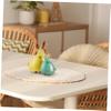 balacoo 2pcs Ceramic Rabbit Figurine Easter Bunny Figure Sculpture Ornaments Desktop Animals Ceramic Rabbit Statue Easter Party Favor (Mixed Color) view 4