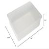 Basicwise Clear Plastic Shoe Boxes with Lids - Stackable Storage Bins for Shoes, Accessories, Closet Organization - Secure-Fit, See-Through, Shatterproof Containers - 14x10.5x5.5 in - Set of 6 view 2