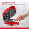 Holstein Housewares 12-Count Cake Pop Maker with Non-Stick Plates & Indicator Lights Bakes 12 Sweet or Savory Pops Fast, Perfect for Birthday Treats & Holiday Party Snacks, Red view 4