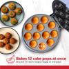 Holstein Housewares 12-Count Cake Pop Maker with Non-Stick Plates & Indicator Lights Bakes 12 Sweet or Savory Pops Fast, Perfect for Birthday Treats & Holiday Party Snacks, Lavender view 3