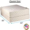 DS USA Grandeur Deluxe Queen Size Two-Sided Mattress and Box Spring Set - Orthopedic, Fully Assembled, Good for Your Back, Luxury Height, Long Lasting view 2