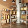 Auslar 5-Shelf Storage Shelves Heavy Duty 5 Tiers Standing Large Shelving Units Adjustable Metal Organizer Wire Rack, 14" x 36" x 72", Chrome view 4