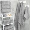 American Soft Linen Luxury 4 Piece Bath Towel Set, 600 GSM 100% Cotton Turkish Bath Towels for Bathroom, 27x54 in Large Bathroom Shower Towels, Light Grey view 2