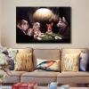 Denozer Dogs Playing Poker Canvas Wall Art Prints 48 x 32 inch Chess and Cards Room Anthropomorphic Dog Game Painting Funny Home Decor Picture for Living Room Bedroom view 4