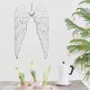 Antique Metal Angel Wings Wall Decor with Heart - Indoor/Outdoor Wall Art Decor Hanging for Home, Bedroom, Living Room, Garden view 4