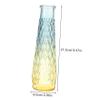 1pc Glass Vase Decorative Flower Bottle Geometric Sculpture Design for Home Garden Dec view 2