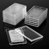 Geiserailie 30 Pcs 1 oz Silver Bar Holder Case, Clear Acrylic Silver and Gold Bar Holder Capsule Storage Container Box for 1 Ounce view 1