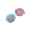 DOITOOL 4pcs Garden Sieve Riddle with Handle Plastic Soil Sifter for Rocks and Gravel Lightweight Gardening Tool Pink for Balcony and Gardens view 2