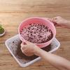 DOITOOL 4pcs Garden Sieve Riddle with Handle Plastic Soil Sifter for Rocks and Gravel Lightweight Gardening Tool Pink for Balcony and Gardens view 4