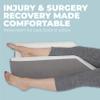 Klbs Single Leg Elevation Pillow, Post Surgery Leg Pillow, Stylish Chic Jacquard Cover, Ankle Knee and Leg Support Pillow for Injury After Surgery (Single Leg) view 2