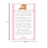 30 bookmarks pink bear baby shower favors personalized view 2