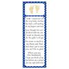 30 bookmarks footprints royal blue baby shower favors gold personalized view 1