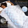 Aricove Cooling Weighted Blanket, 12 lbs, Twin Size for Adults, Luxury Heavy Blanket, Silky Soft Bamboo Viscose, 48x72 inches, Machine Washable, White view 3