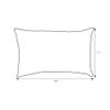 Pillow Perfect Tory Solid Indoor/Outdoor Lumbar Pillow Plush Fill, Weather and Fade Resistant, Lumbar - 11.5" x 18.5",, Blue, 2 Count view 2