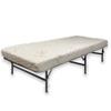 Foamma 5 Inch High Density Foam Mattress for Rollaway Bed/Folding Guest Bed, Washable Organic Cotton Cover, Frame not Included, Cot Size (5" x 31" x 75") view 3