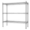 Auslar 3-Shelf Storage Wire Shelves Heavy Duty 3 Tiers Standing Shelving Units Adjustable Metal Organizer Wire Rack, Chrome view 1