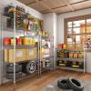 Auslar 3-Shelf Storage Wire Shelves Heavy Duty 3 Tiers Standing Shelving Units Adjustable Metal Organizer Wire Rack, Chrome view 4
