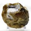 Large 5.2" 3.1LBs Banded Blue Chalcedony w/Open Quartz Druzy Geode Cluster SW UV Reactive Natural Sparkling Gemstone Crystal Mineral Rough Specimen - Malawi view 2