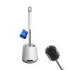 Ibergrif M34152 Silicone Toilet Brushes & Holders, Deep Cleaner, Toilet Brush with Quick Drying Holder Set for Bathroom view 1