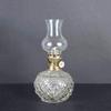 DJRH Lamp Oil Smokeless Odorless Indoor Clear Glass Lampshade Adjustable Switch Kerosene Lamp Lantern with Wick-Transparent 13.78 inch/35cm,Oil Lamp for Indoor Use view 1