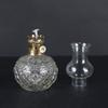 DJRH Lamp Oil Smokeless Odorless Indoor Clear Glass Lampshade Adjustable Switch Kerosene Lamp Lantern with Wick-Transparent 13.78 inch/35cm,Oil Lamp for Indoor Use view 2