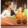 ZHANGQINGXIU Transparent Tablecloth PVC Soft Glass Waterproof Anti-Greasy High Temperature Resistance Table Protector Plastic Crystal Plate (Color : Clear, Size : 70x140cm) view 4