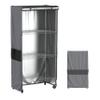 MOLLYAIR Multi-Use 600D Oxford Shelf Cover 48 x 18 x 72 Inches - Light-Blocking Plant Rack Shroud Dust Protector - Grey Black Two-Tone Enclosure for Indoor Gardening, 3D Printers, and Hobby Gear view 1