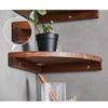 Wddwymll Natural Wood Corner Shelf,Solid Oak Timber Block Floating Wall Shelf,Wall Decor Display Shelves,Load Capacity 15kg,for Bathroom, Bedroom, Living Room,Kitchen, Office view 2