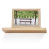 Wddwymll Solid Oak Timber Block Floating Wall Shelf,Wall Mounted Floating Shelves,Rustic Floating Wall Shelves,Load Capacity 8kg,for Bathroom, Living Room,Kitchen,30/60cm view 1
