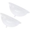 Cabilock 2pcs Acrylic Round Food Covers Insulation Lids for BBQ Picnics and Parties Food Tents Easy to Carry Random Style view 3