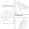 Cabilock 2pcs Acrylic Round Food Covers Insulation Lids for BBQ Picnics and Parties Food Tents Easy to Carry Random Style view 4