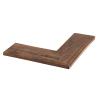 Wddwymll 45/60cm Rustic Wood Corner Floating Shelves,Wall Decor Wall Shelf,Easy to Install Floating Wall Shelves,Load Capacity 15kg,for Bathroom, Bedroom, Living Room,Kitchen, Office view 1