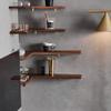 Wddwymll 45/60cm Rustic Wood Corner Floating Shelves,Wall Decor Wall Shelf,Easy to Install Floating Wall Shelves,Load Capacity 15kg,for Bathroom, Bedroom, Living Room,Kitchen, Office view 2