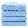 American Soft Linen Luxury 4 Piece Bath Towel Set, 600 GSM 100% Cotton Turkish Bath Towels for Bathroom, 27x54 in Large Bathroom Shower Towels, Sky Blue view 1