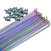 TYXTYX Bike Wheel Spokes 14G/14# Steel 18 PCS 257~291mm Vacuum Plating (Colorful) (Size : 259mm) view 1
