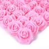 IPOPU 100 Pcs Artificial Rose Flower Heads Real Looking Baby Pink Fake Roses Flowers Foam Blush Roses for DIY Wedding Centerpieces Party Baby Shower Banquet Home Decorations (Pink, Stemless) view 1