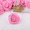 IPOPU 100 Pcs Artificial Rose Flower Heads Real Looking Baby Pink Fake Roses Flowers Foam Blush Roses for DIY Wedding Centerpieces Party Baby Shower Banquet Home Decorations (Pink, Stemless) view 4