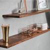 Easy to Install Floating Wooden Wall Shelf, Oak Solid Wood Wall Shelf,Modern Decorative Display Shelves, Load Capacity 15kg,for Bathroom, Bedroom, Living Room,Kitchen,40/60cm view 3